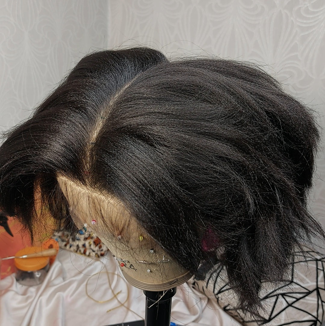 Synthetic Fibre Full Lace Wig For BRAIDERS