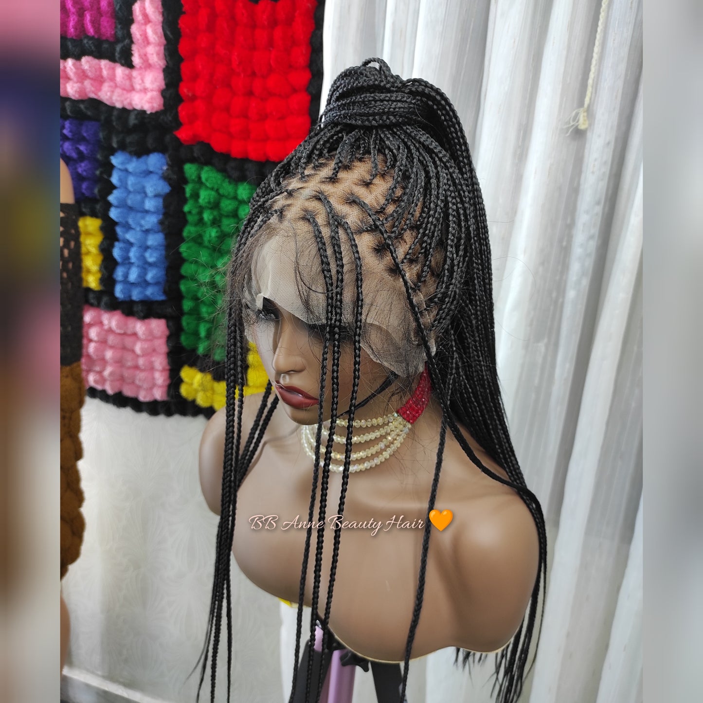 TRANÇAS PEQUENAS SEM NÓS DE 20" | Renda Completa | 20 polegadas | Pronto para envio
