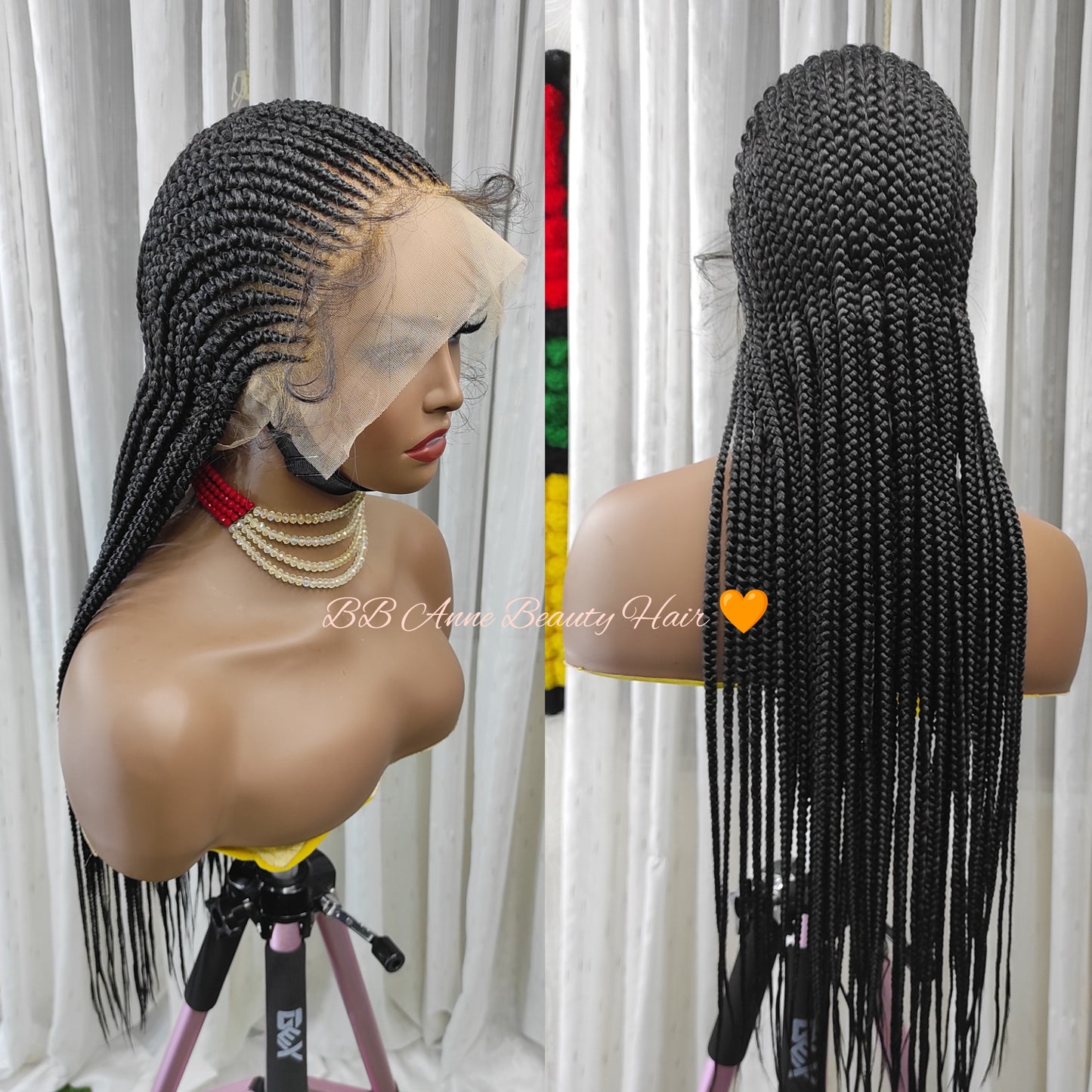 ALL STRAIGHT BACK BRAIDS | Full Lace Unit