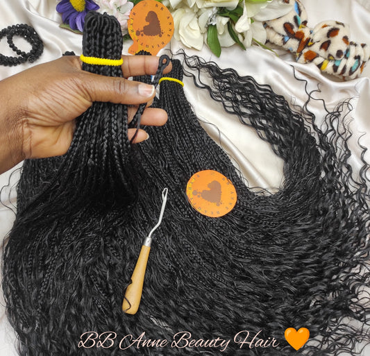 Tranças BOHO-GODDESS || Cachos de cabelo humano || Tranças de crochê