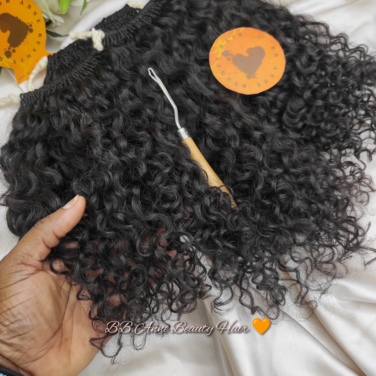 AMARA 100% Human Hair Crochet Braids || BURMESE Curl