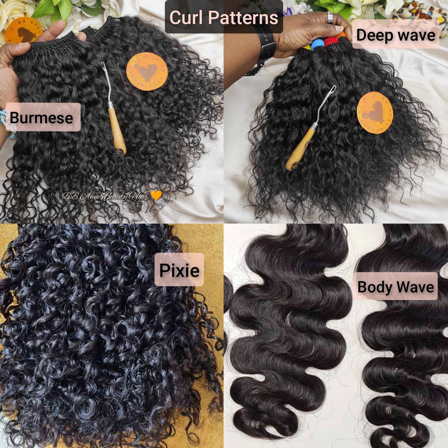 Tranças de crochê AMARA 100% cabelo humano || Cachos DEEP WAVE