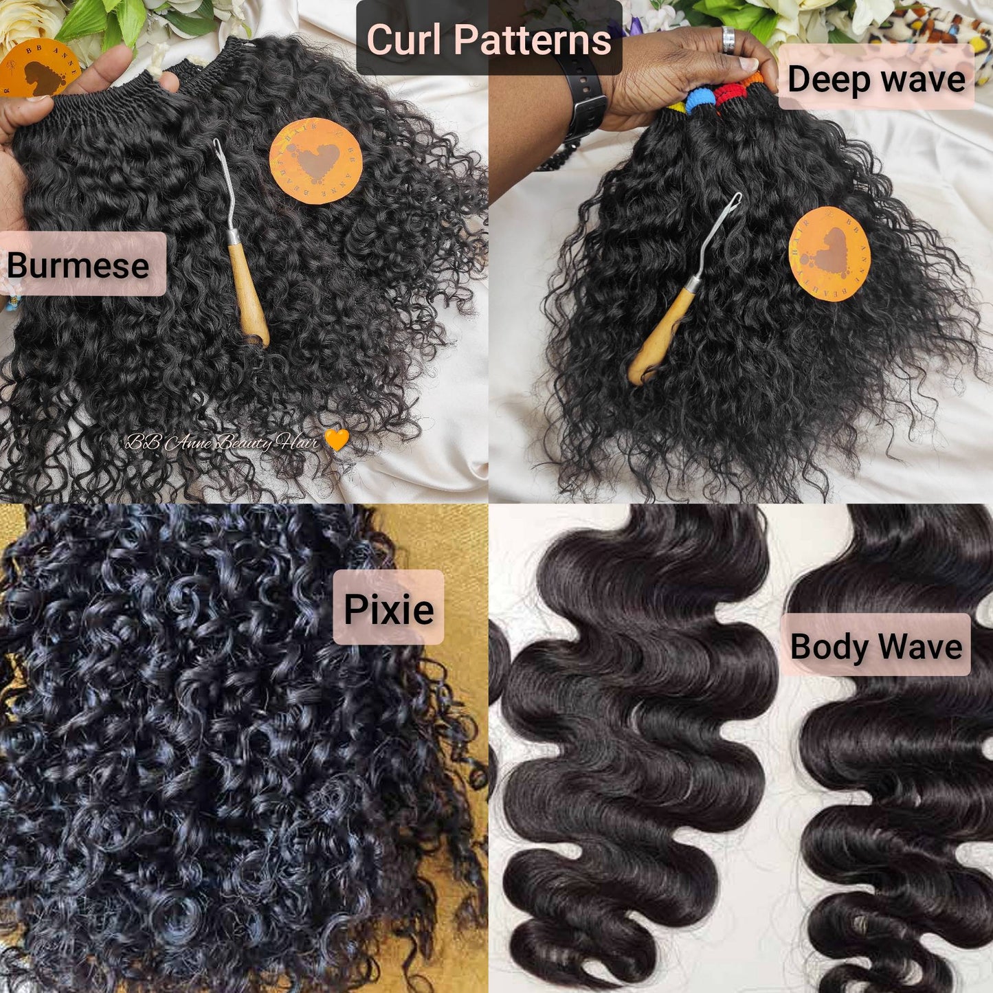 AMARA Burmese Curls || Pre-Braided 100% Human Hair Crochet Braids