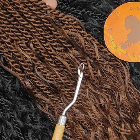 1X BOHO-GODDESS TWISTS WITH HUMAN HAIR DEEP WAVE CURLS || Light Volume || Crochet