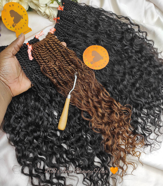 BOHO-GODDESS ISLAND TWISTS 3X ||ULTRA VOLUME || Human Hair Curls || Crochet Braids