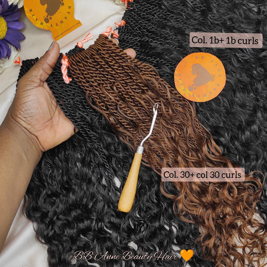 BOHO-GODDESS ISLAND TWISTS 3X ||ULTRA VOLUME || Human Hair Curls || Crochet Braids