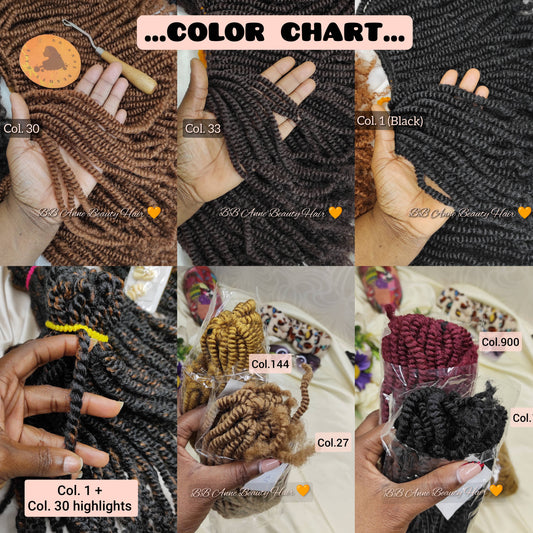 AFRO KINKY CROCHET TWISTS || Synthetic Fiber