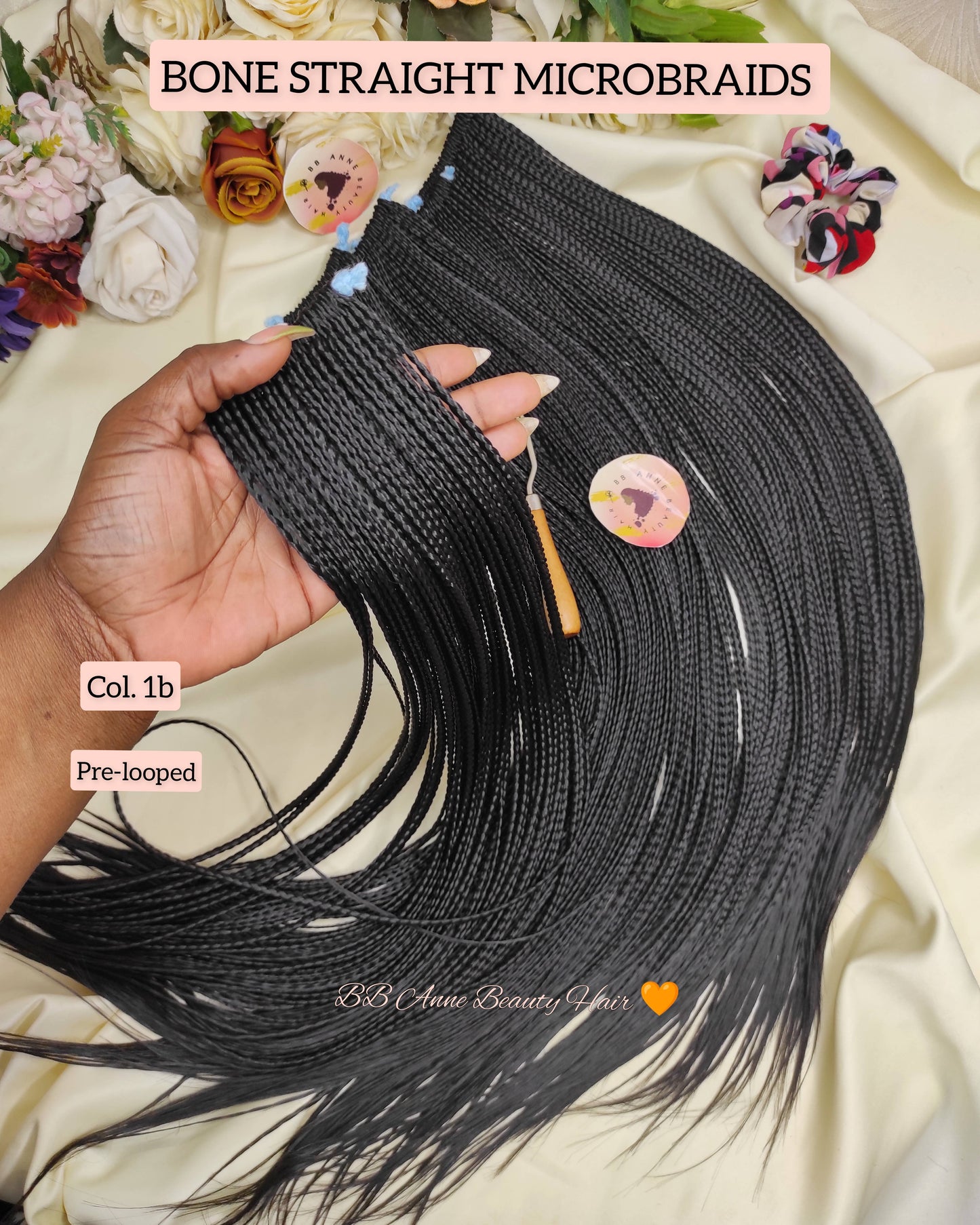 BONE STRAIGHT MICROBRAIDS || Crochet Braids