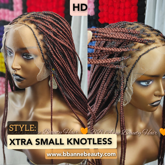 18" EXTRA SMALL KNOTLESS | HD Lace Frontal | Ready-to-ship