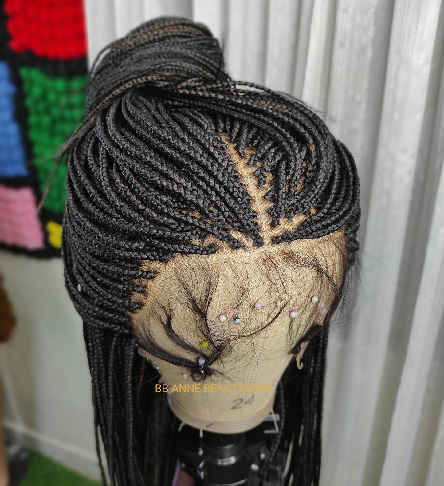 30" MICROBRAIDS | 13x4" Lace Frontal | Ready-to-Ship