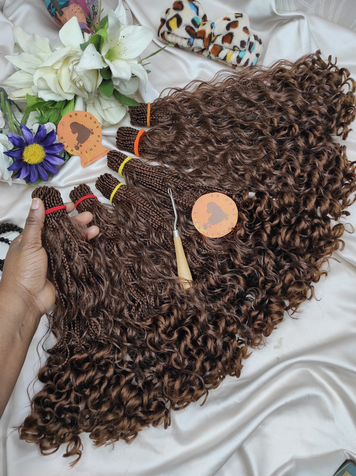 CURLY BOHO Braids|| Human Hair Curls || Crochet Braids