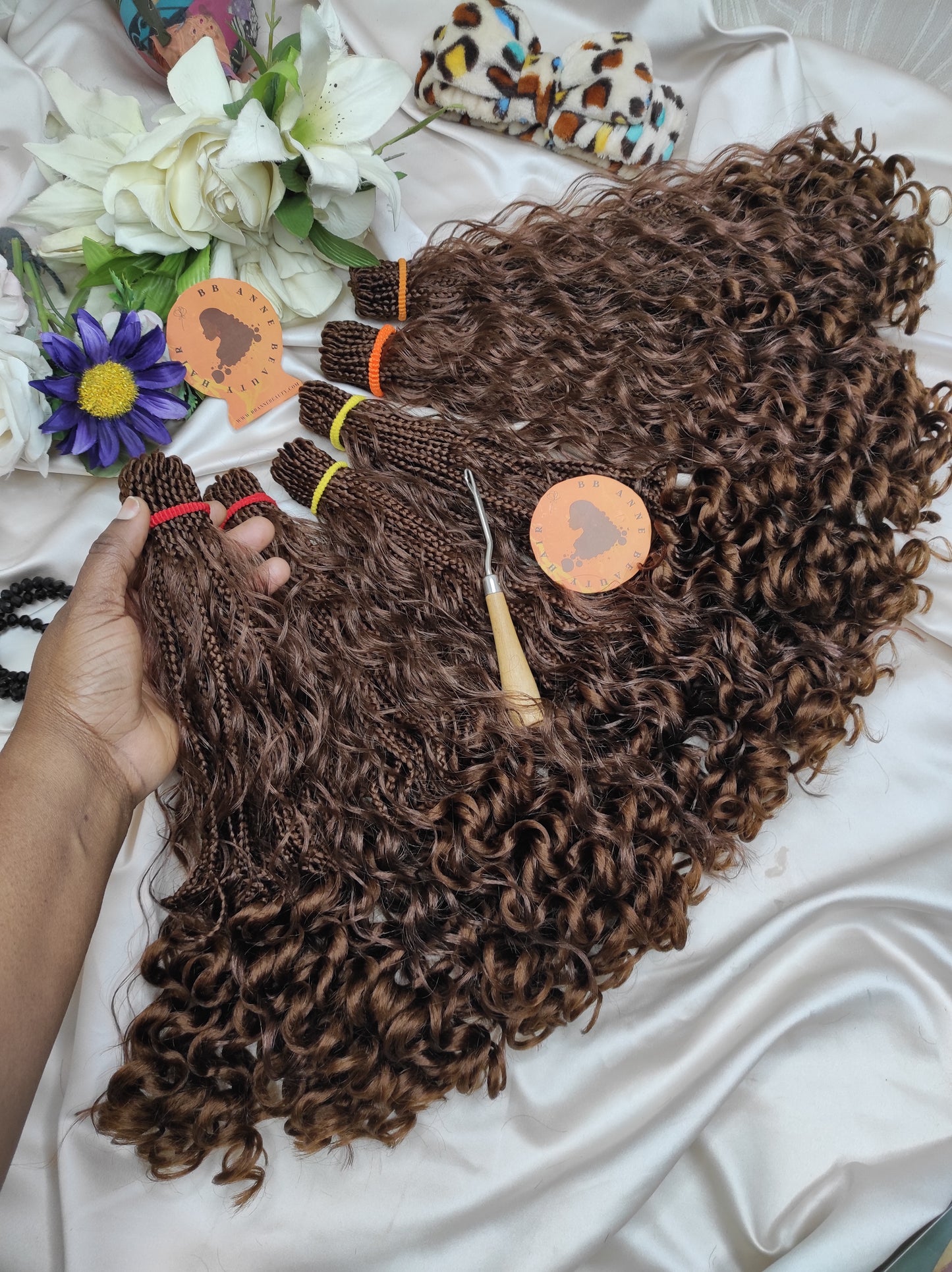 CURLY BOHO Braids|| Human Hair Curls || Crochet Braids