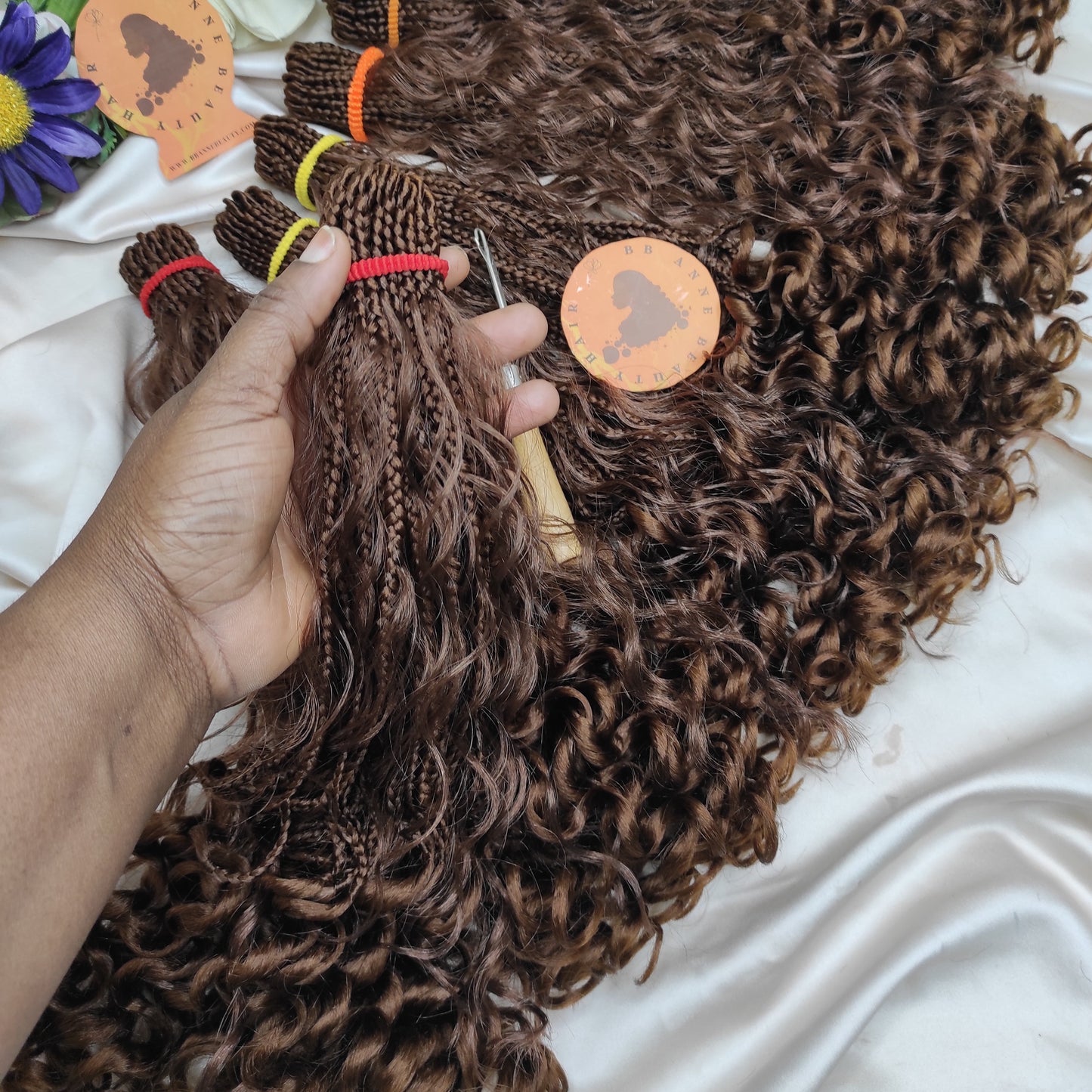 CURLY BOHO Braids|| Human Hair Curls || Crochet Braids