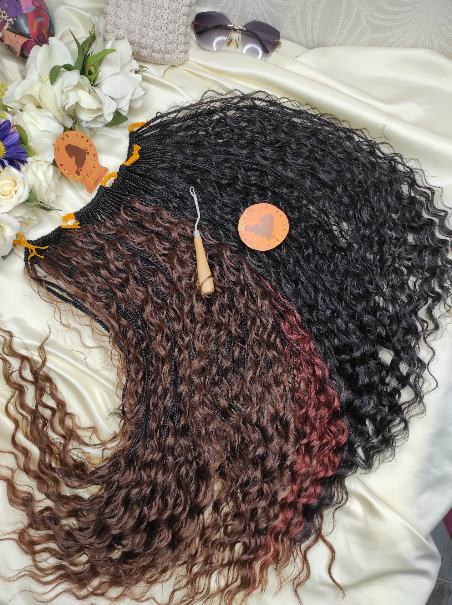 Tranças BOHO-GODDESS - (Tranças em forma de ilha) || Cachos sintéticos || Tranças de crochê