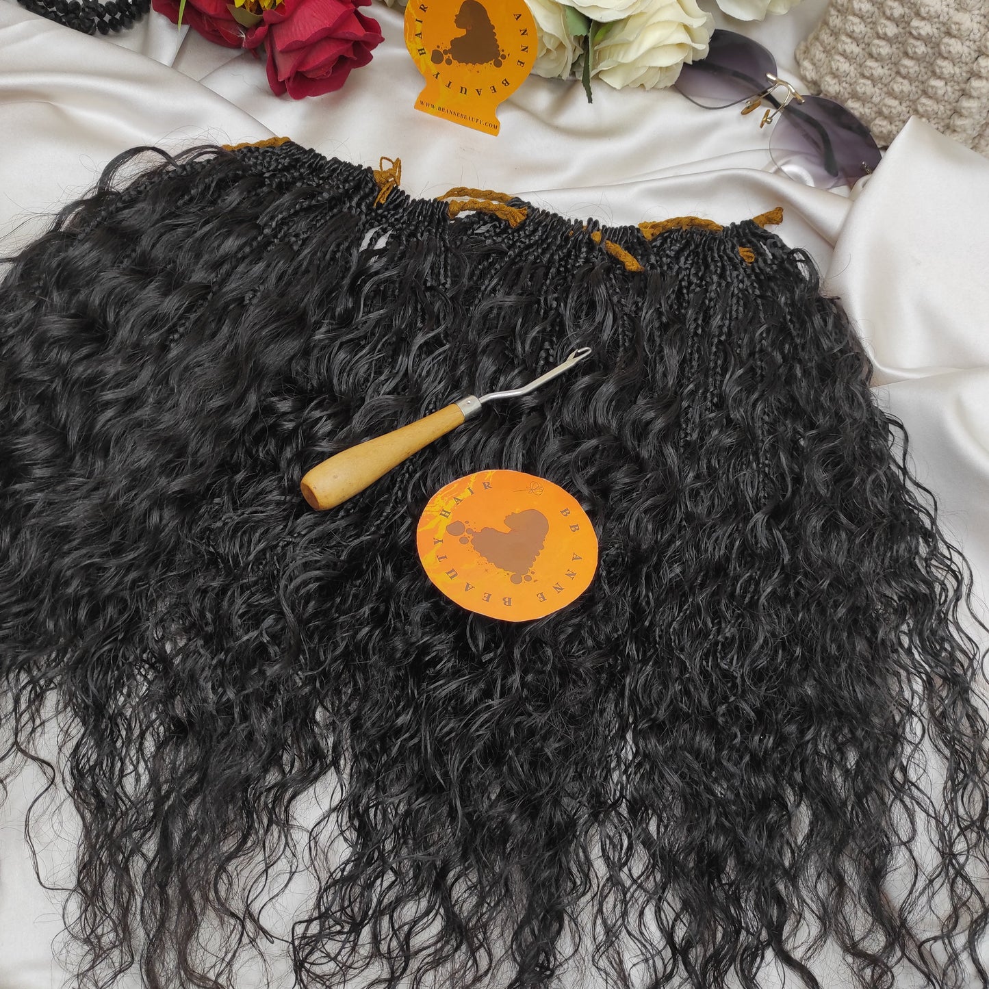 Torsades BOHO-GODDESS extra-volumes || Torsades islandaises || Boucles en cheveux naturels || Tresses au crochet