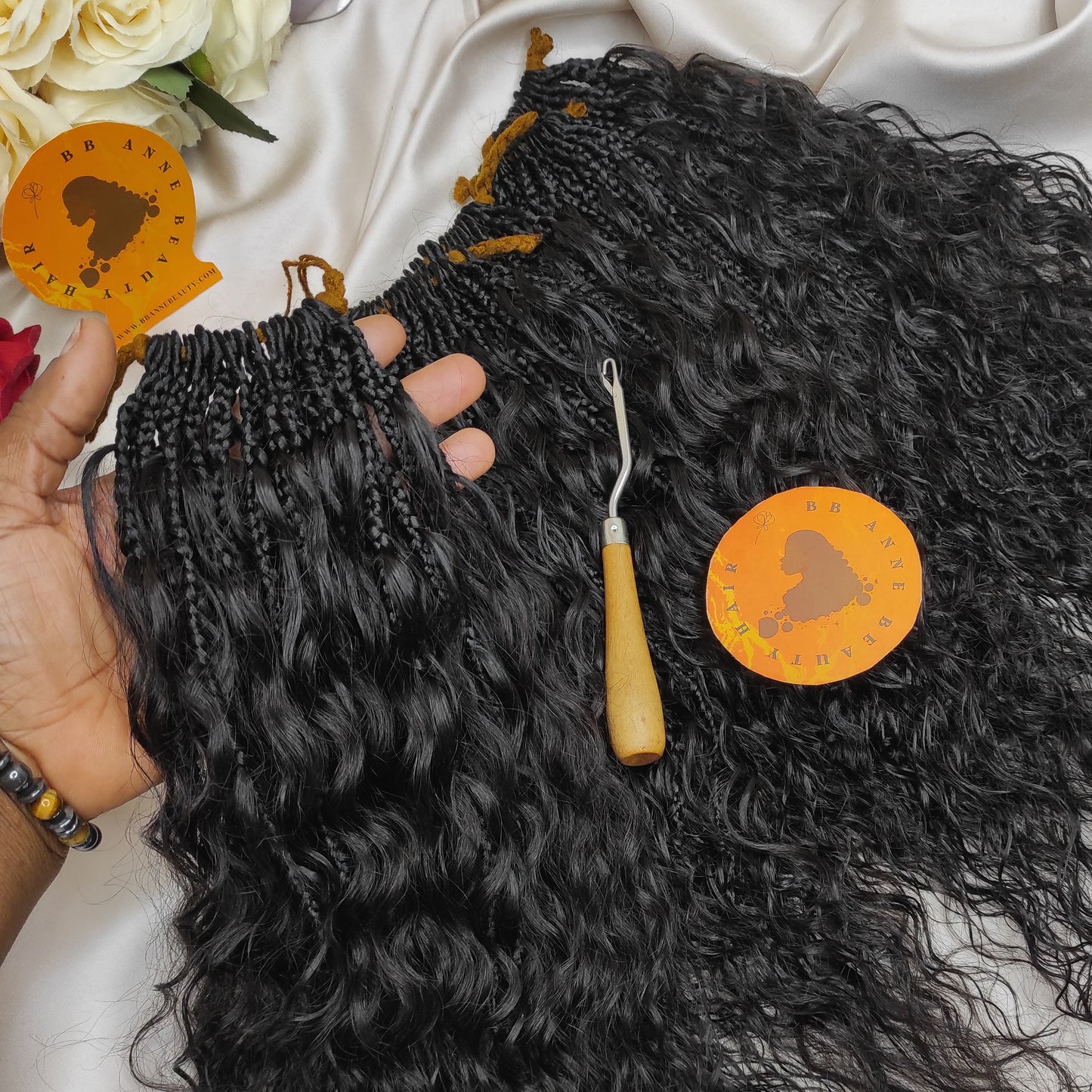 Torsades BOHO-GODDESS extra-volumes || Torsades islandaises || Boucles en cheveux naturels || Tresses au crochet
