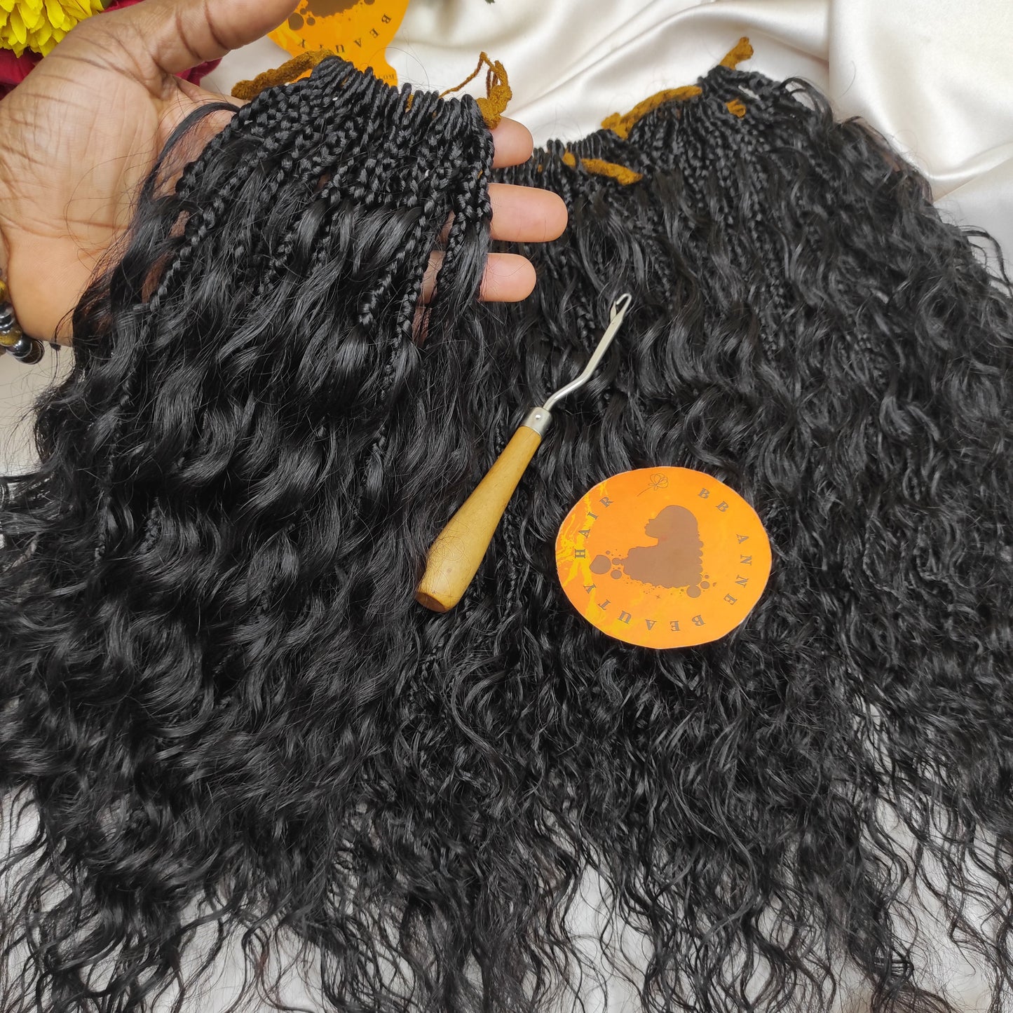 Torsades BOHO-GODDESS extra-volumes || Torsades islandaises || Boucles en cheveux naturels || Tresses au crochet