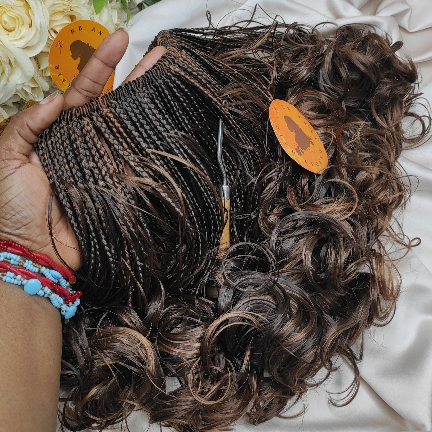 Tranças estilo BOHO FRENCH CURL || Tranças de Crochê
