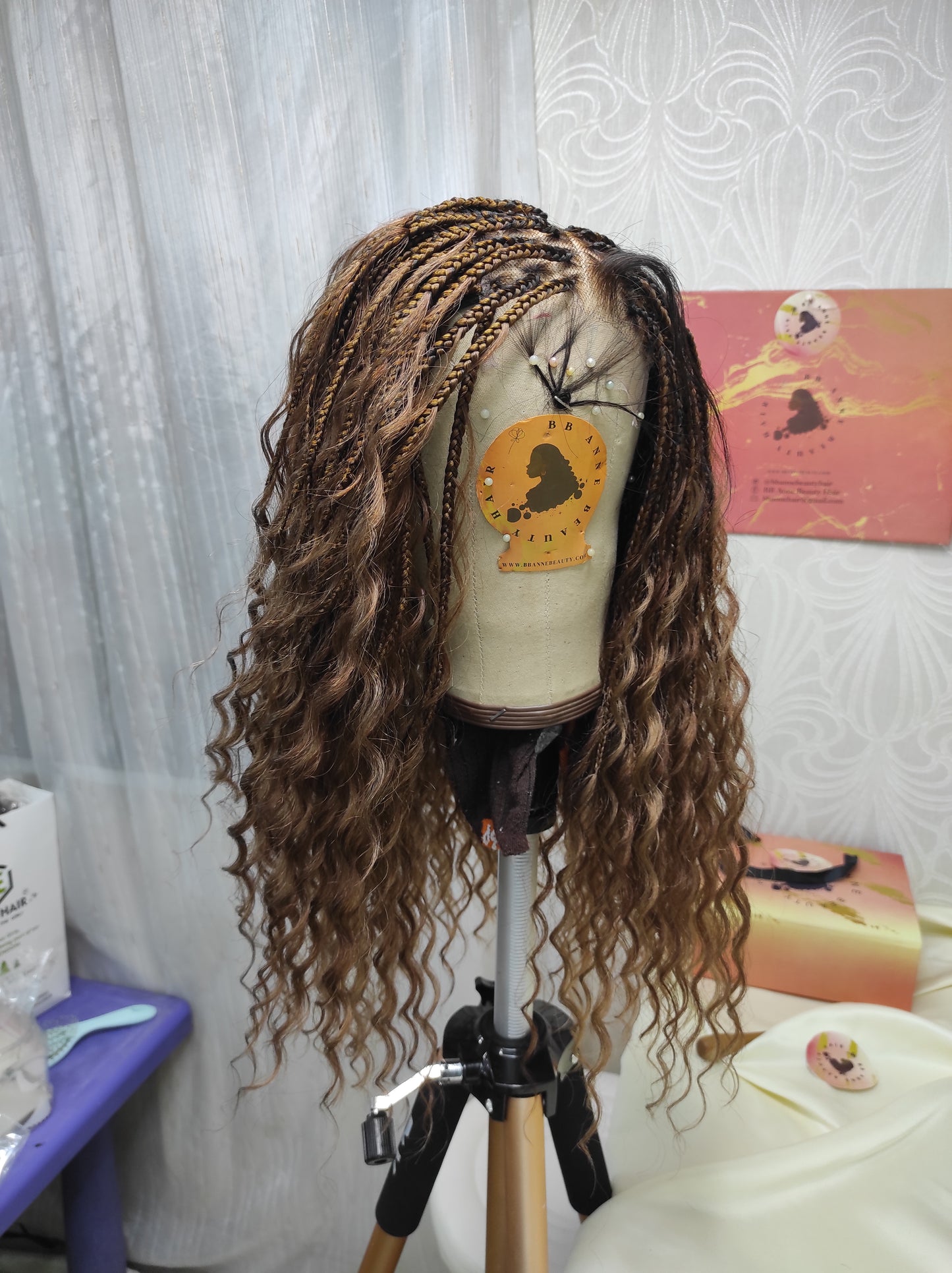 DEUSA BOHO BORA BORA ULTRA COMPLETA | CACHOS DE CABELO HUMANO | Peruca de renda completa