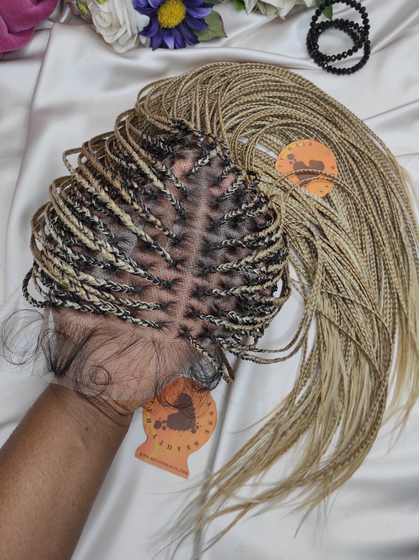 7x7" Closure JADA BONE STRAIGHT WIG | BLONDE MIX |30 inches