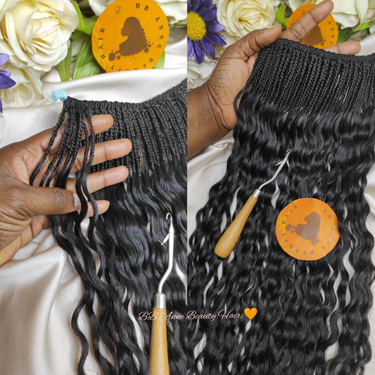 Tranças de crochê AMARA 100% cabelo humano || Cachos DEEP WAVE