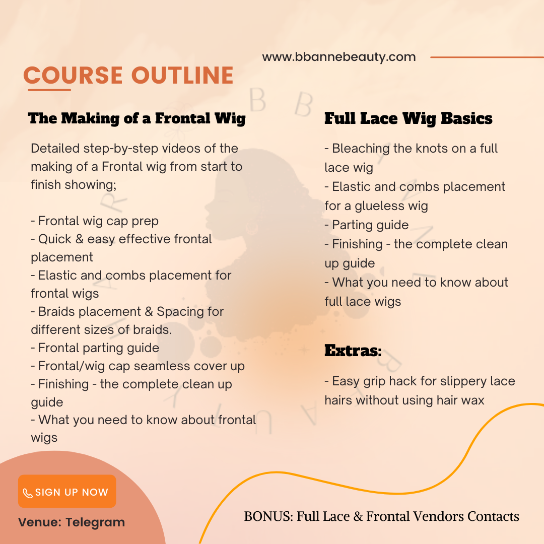 “Handmade braided wig created from Braided Wigs Pro Course tutorials”