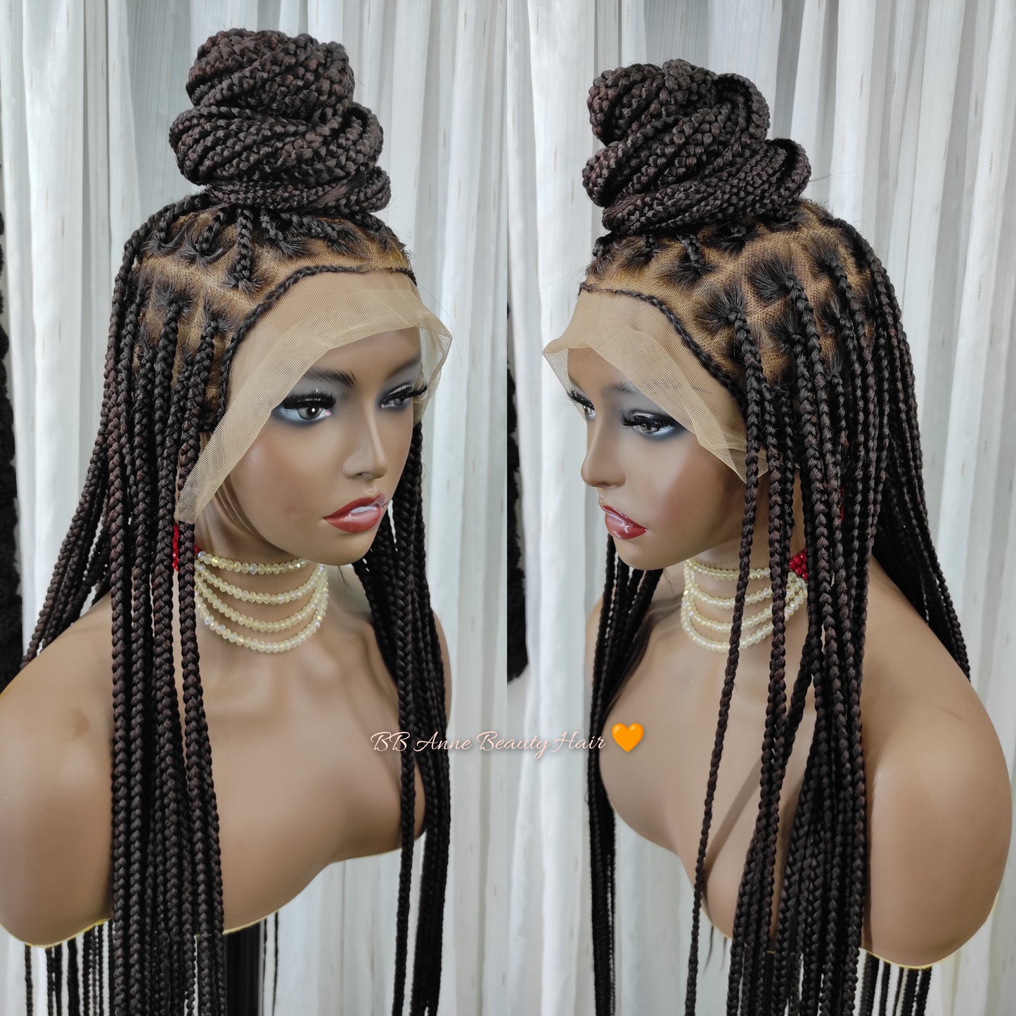 32" MOYEN SANS NŒUD | DENTELLE COMPLÈTE | PRÊT À EXPÉDIER