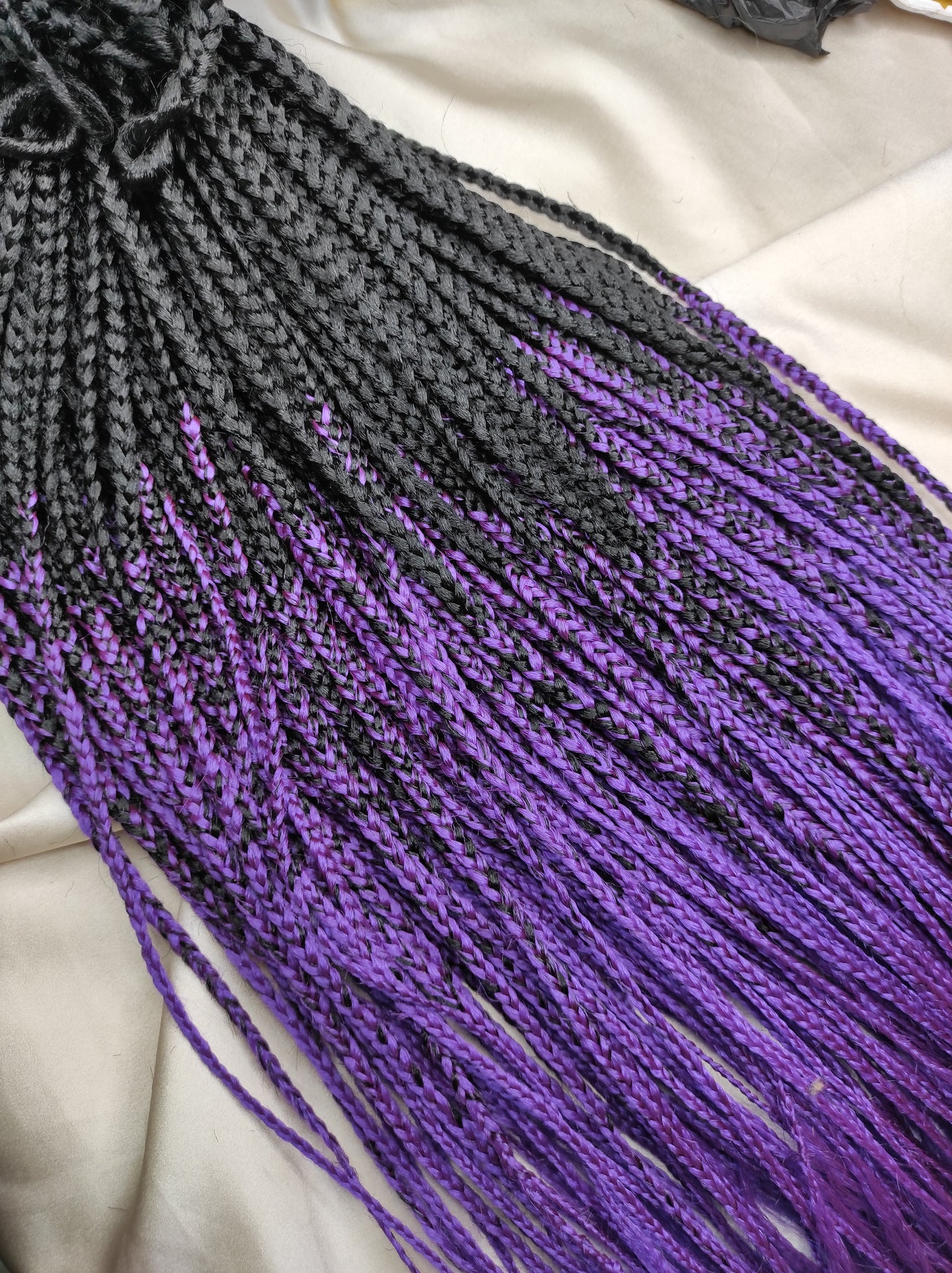 ANNABELLE Maxi Straight || Two-tone (Ombre) braids || Crochet Braids