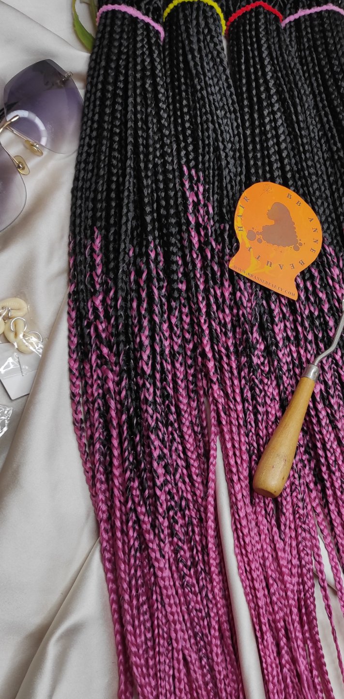 ANNABELLE Maxi Straight || Two-tone (Ombre) braids || Crochet Braids