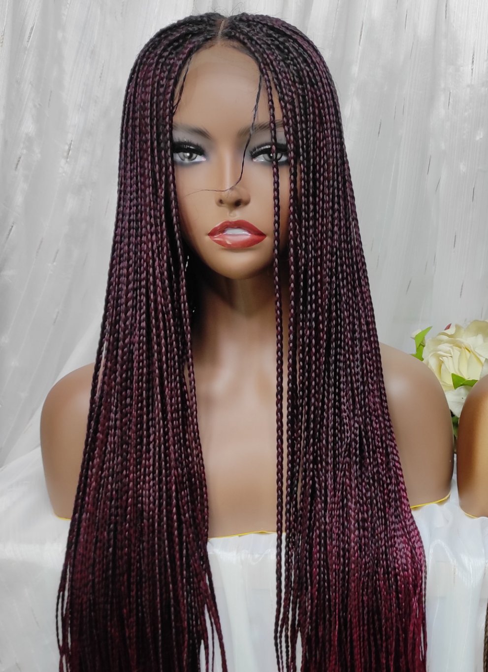 30" JADA Micro knotless | CLOSURE | Col. 1/BURG | READY-TO-SHIP
