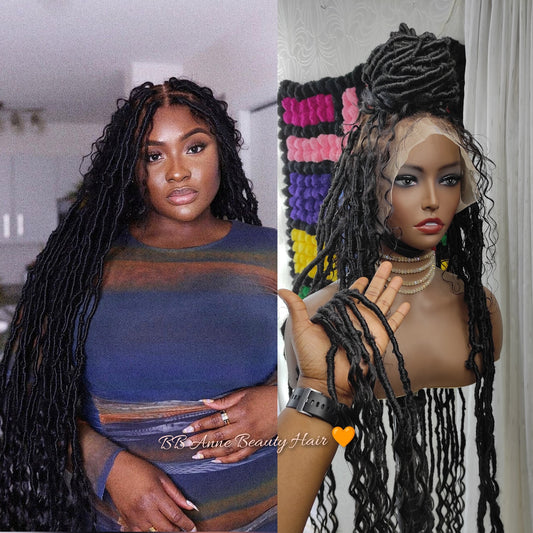 AMIRA GODDESS LOCS | Full Lace Wig | 100% Human Hair Curls