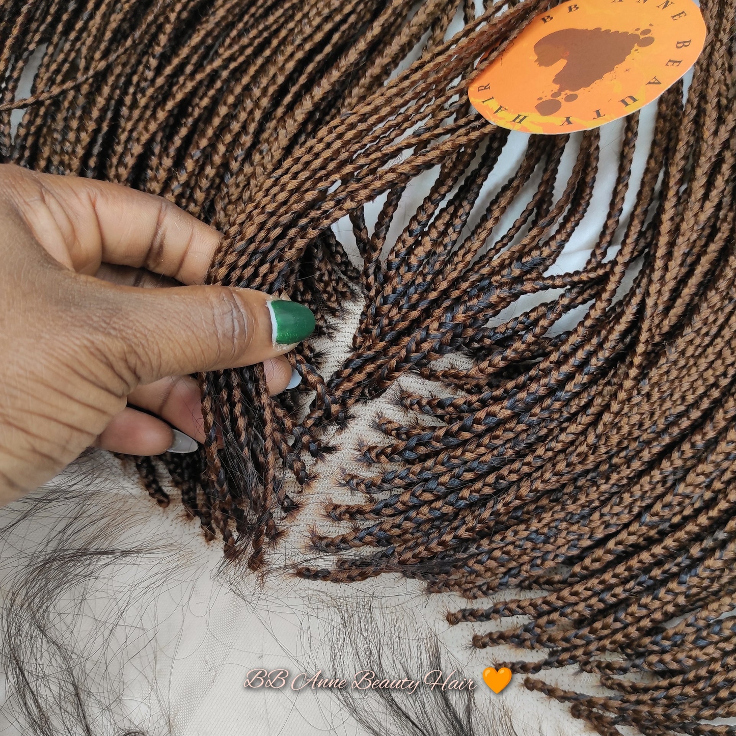 MICRO BOX BRAIDS FRONTAL TOPPER | Box Braids