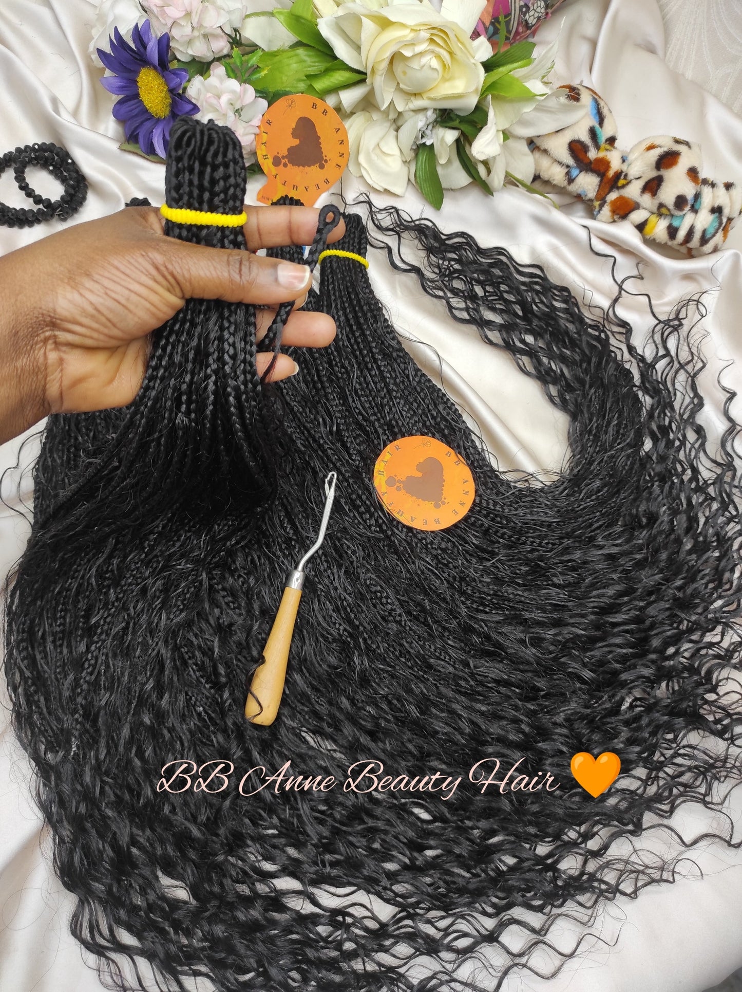 BOHO-GODDESS BRAIDS || Crochet Braids || 100% Human Hair Curls..