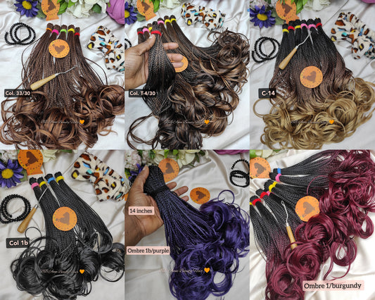 FRENCH CURL BRAIDS || Silky Crochet Braids