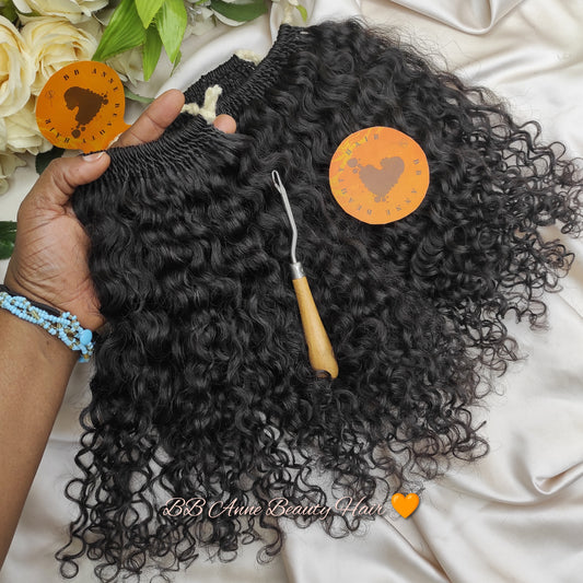 Tresses au crochet AMARA 100 % cheveux humains || Boucles ondulées profondes