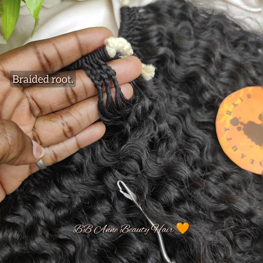 Tresses au crochet AMARA 100 % cheveux humains || Boucles ondulées profondes