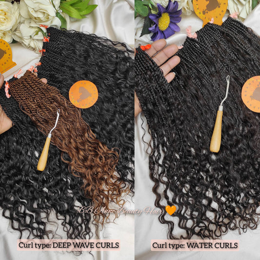 BOHO-GODDESS Twists - (Island Twists) 2X || Human Hair Curls || Crochet Braids