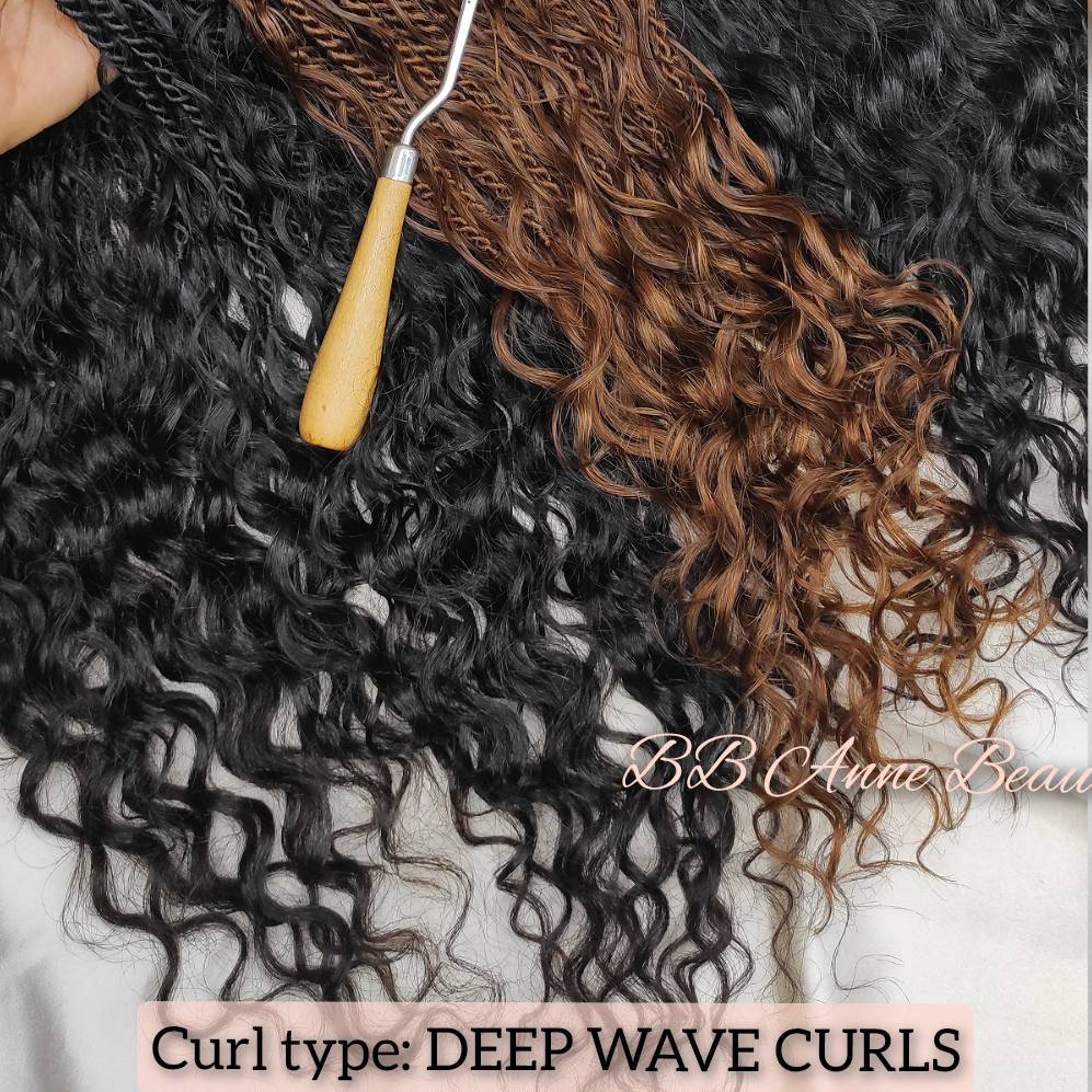 Tresses BOHO-GODDESS || Boucles en cheveux naturels || Tresses au crochet