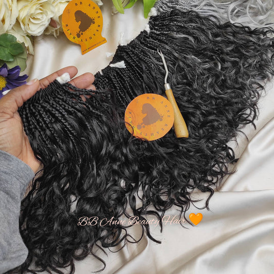 Tresses BOHO-GODDESS extra-volumes || Boucles en cheveux naturels || Tresses au crochet