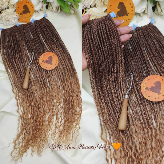 CURLY KINKY 4C MICROBRAIDS || 100% Human hair Crochet