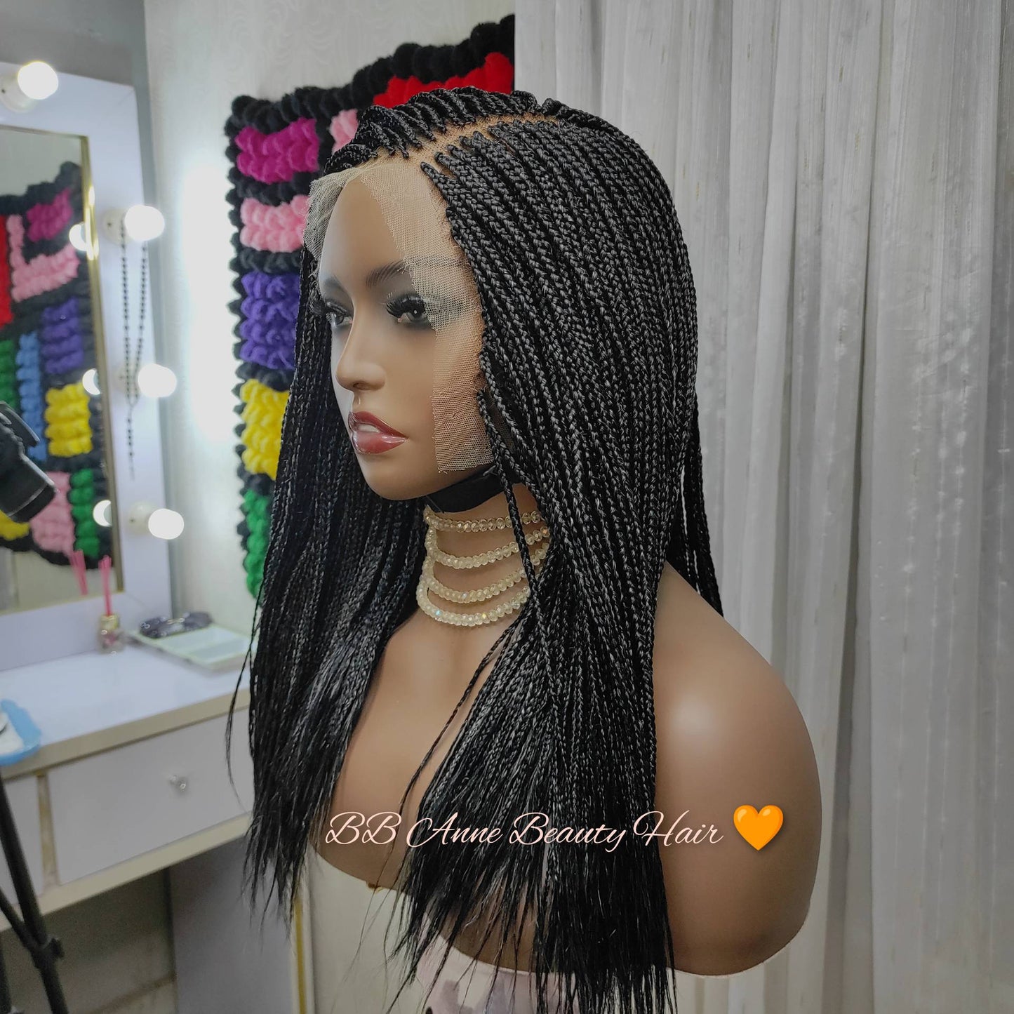 SIDE-PART MICROBRAIDS | 13x6" Lace Frontal | Box Braids