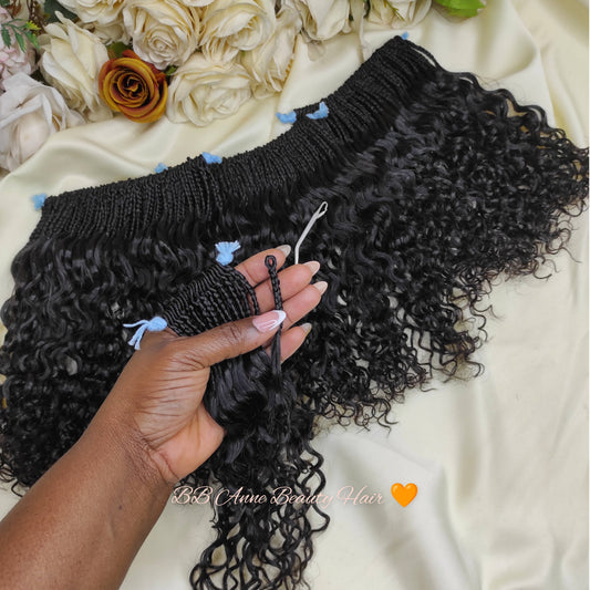 AMARA Burmese Curls || 100% HUMAN HAIR CROCHET BRAIDS