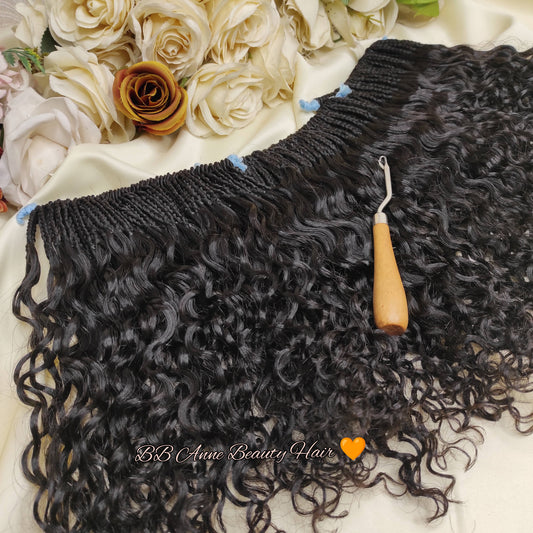 AMARA Burmese Curls || 100% HUMAN HAIR CROCHET BRAIDS