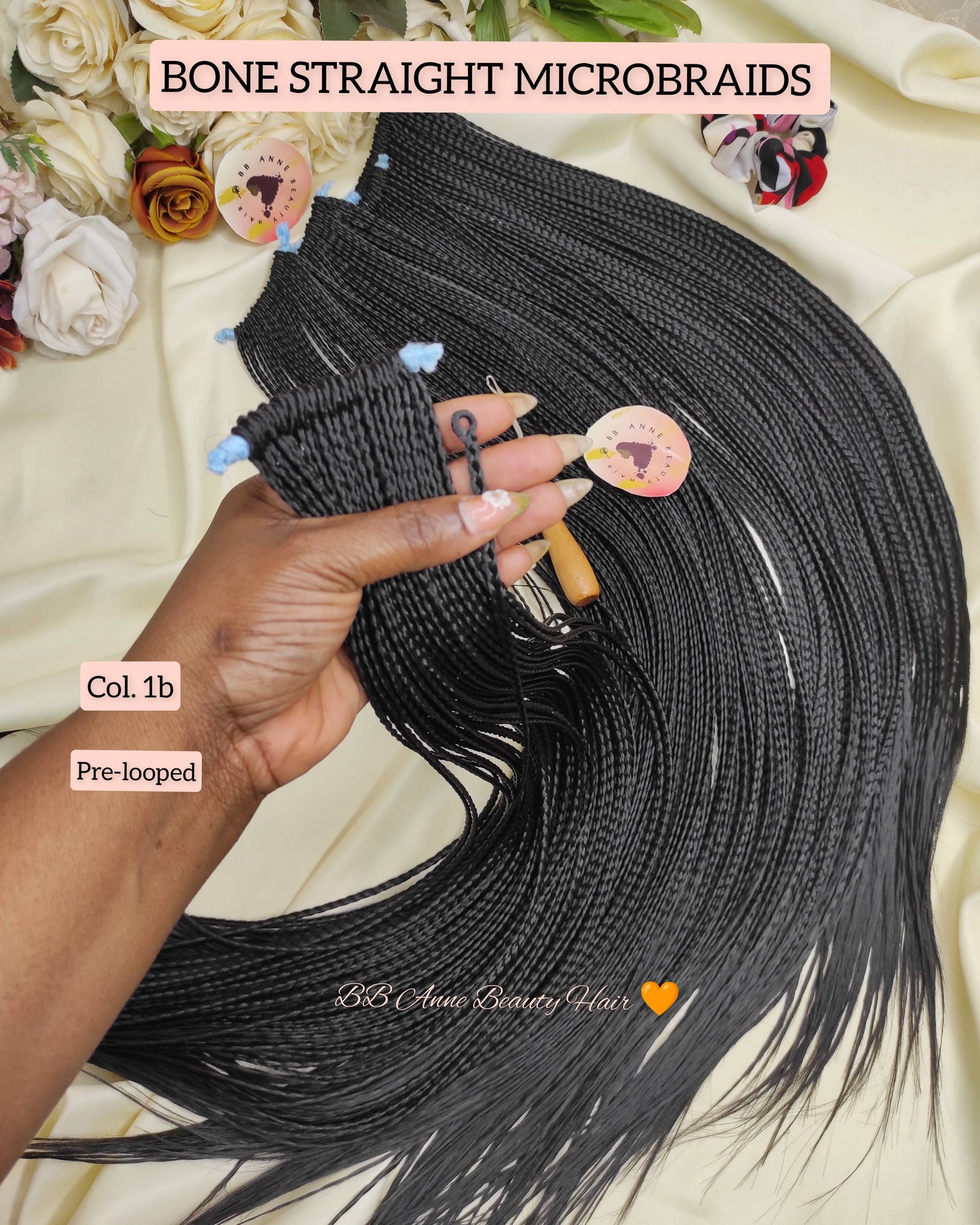 BONE STRAIGHT MICROBRAIDS || Crochet Braids