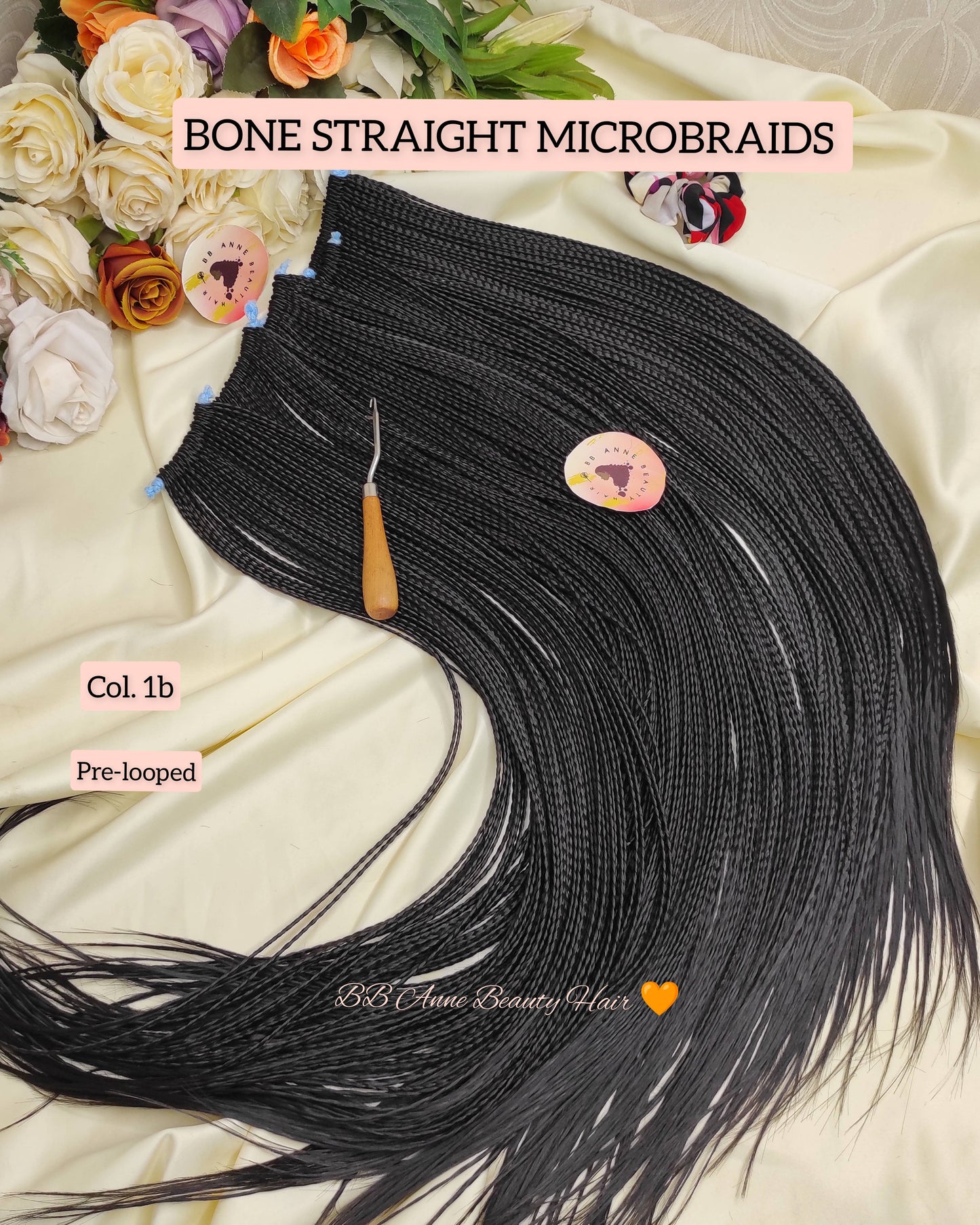 BONE STRAIGHT MICROBRAIDS || Crochet Braids