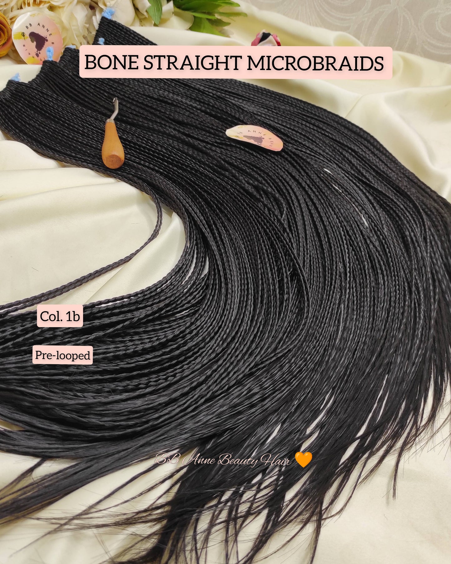 BONE STRAIGHT MICROBRAIDS || Crochet Braids