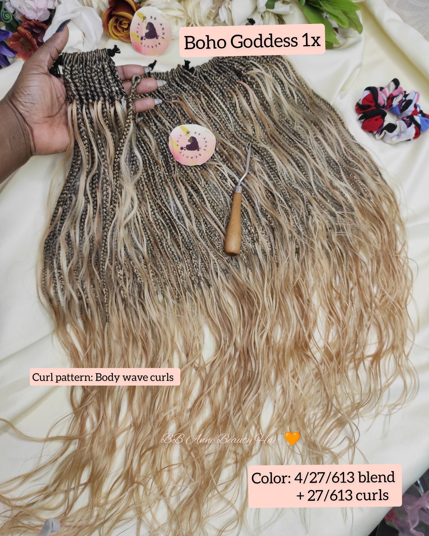 Tresses BOHO-GODDESS || Boucles en cheveux naturels || Tresses au crochet