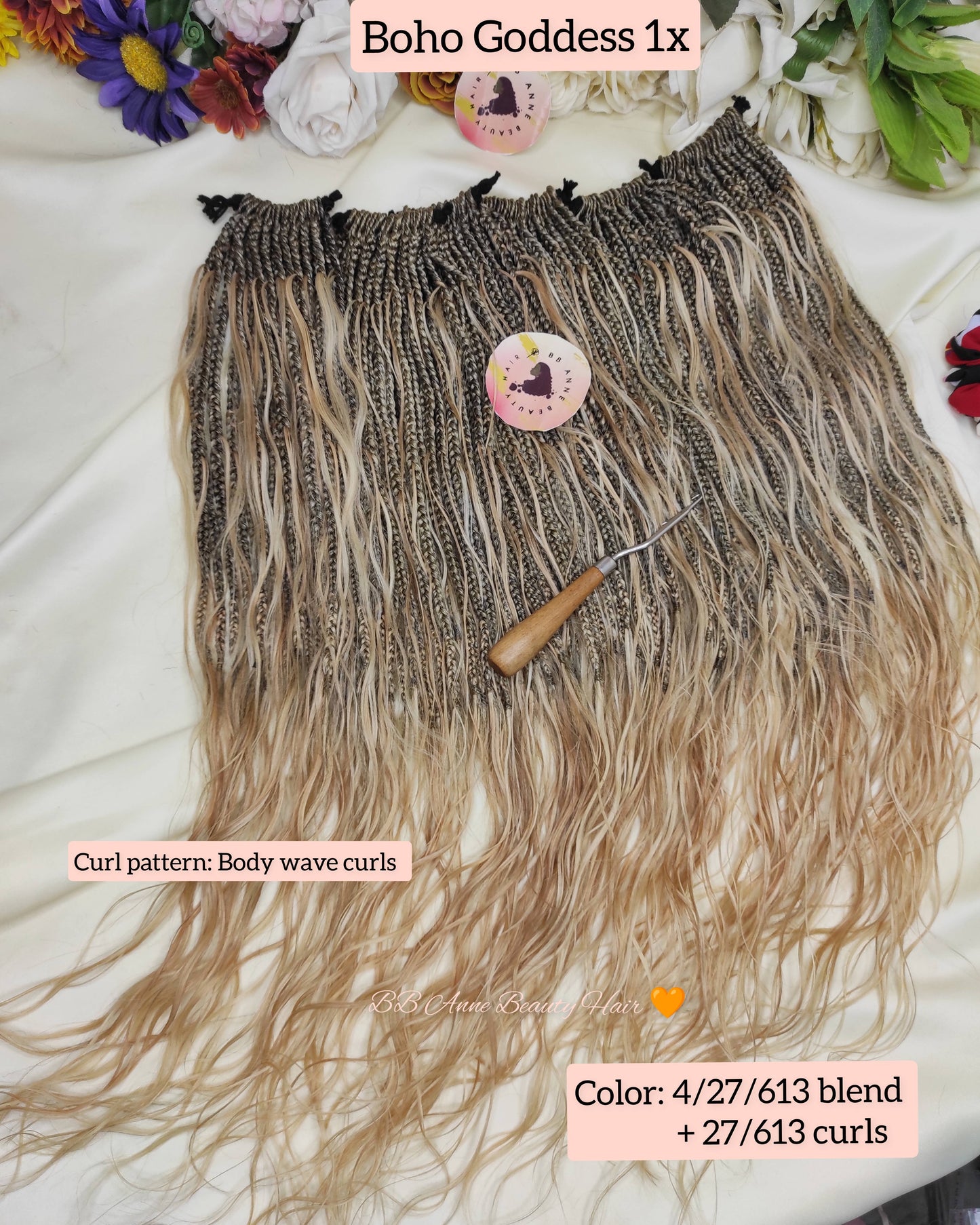 Tresses BOHO-GODDESS || Boucles en cheveux naturels || Tresses au crochet