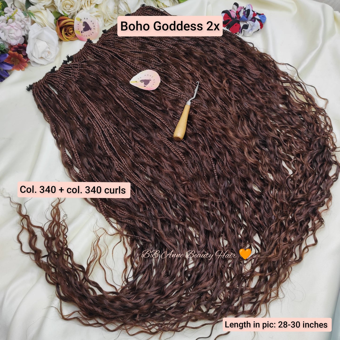 Tresses BOHO-GODDESS || Boucles en cheveux naturels || Tresses au crochet