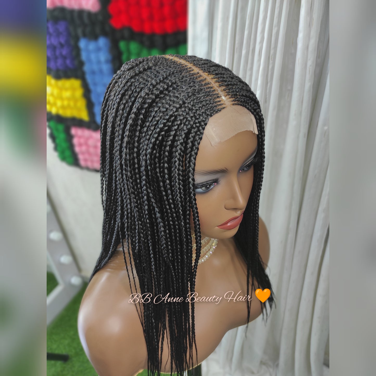 FEED-IN CORNROW FEATHERS | CENTER PART WIG | 2x6" CLOSURE